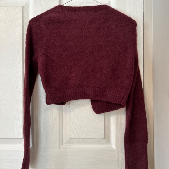 Burgundy Urban Outfitters Cardigan - Picture 7 of 7
